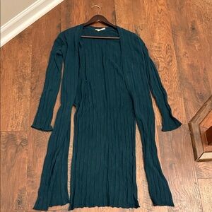 Free People Teal Long Sleeve Cardigan